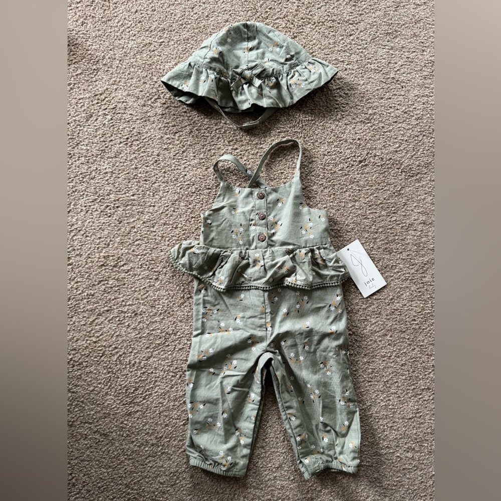 Joie Baby Olive Floral Jumpsuit for Kids